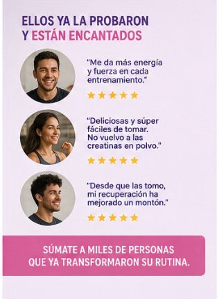 Creatina en gomitas, un suplemento Nurvely