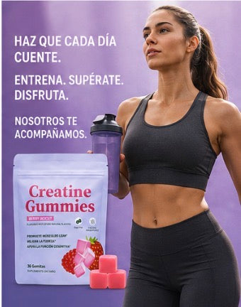 Creatina en gomitas, un suplemento Nurvely